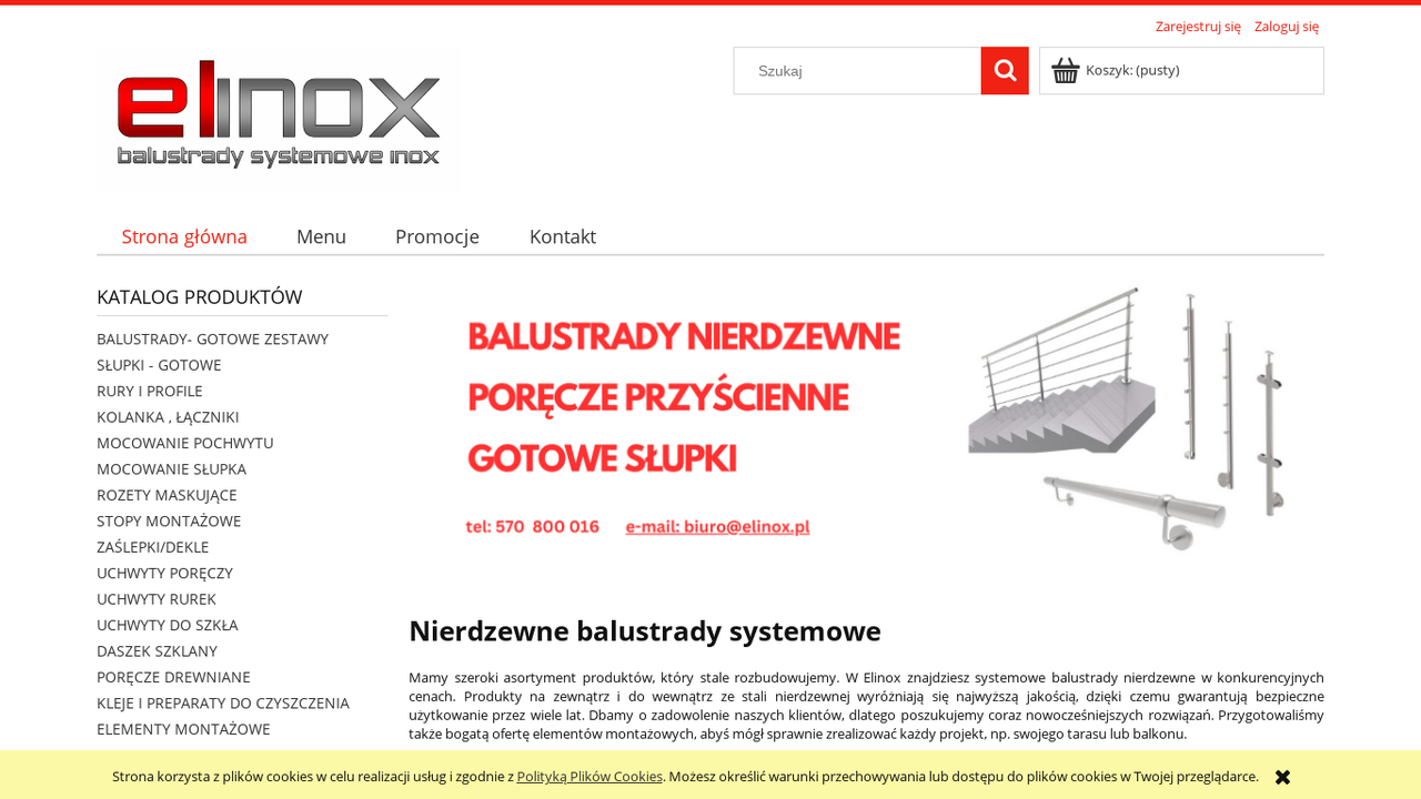 Balustrady nierdzewne - Elinox cover