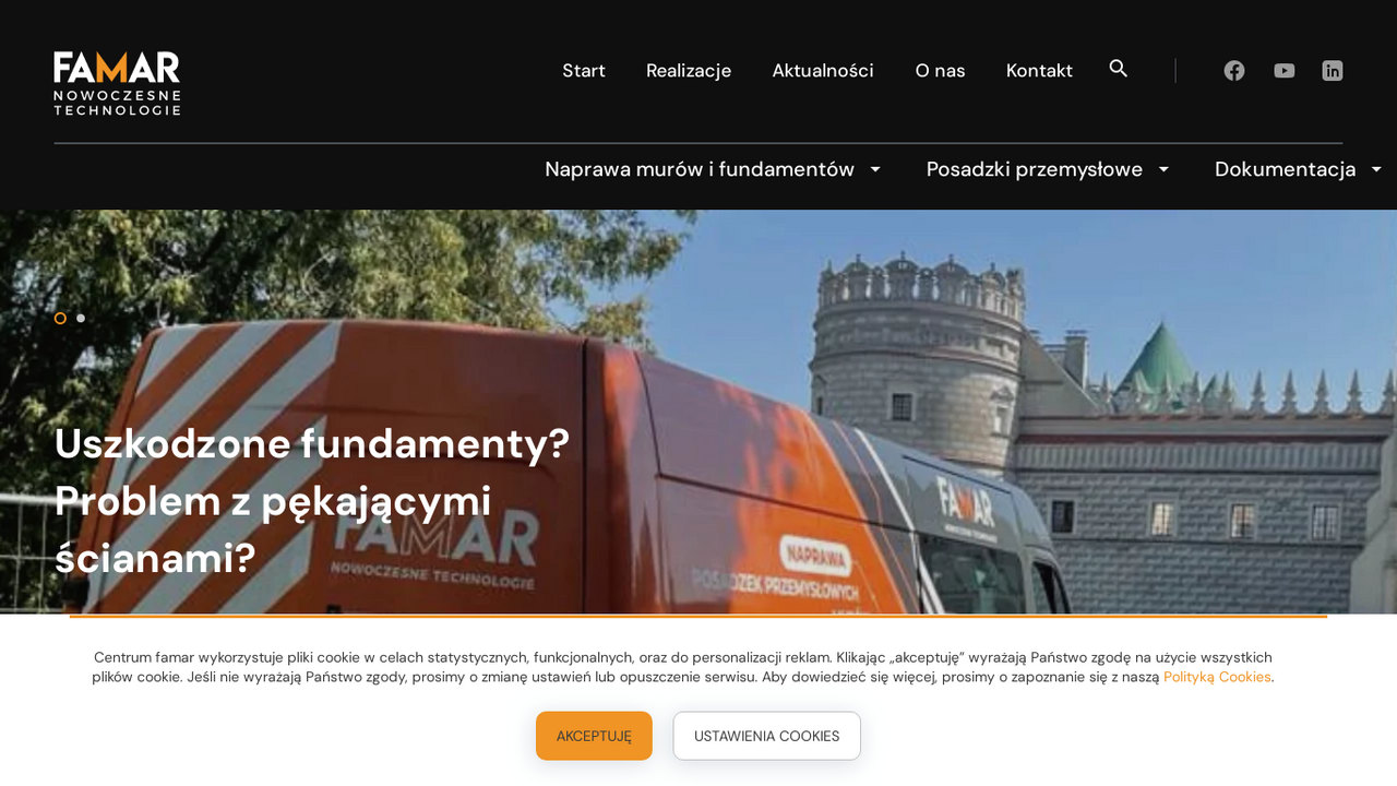 Naprawa fundamentów, murów, posadzek Famar cover
