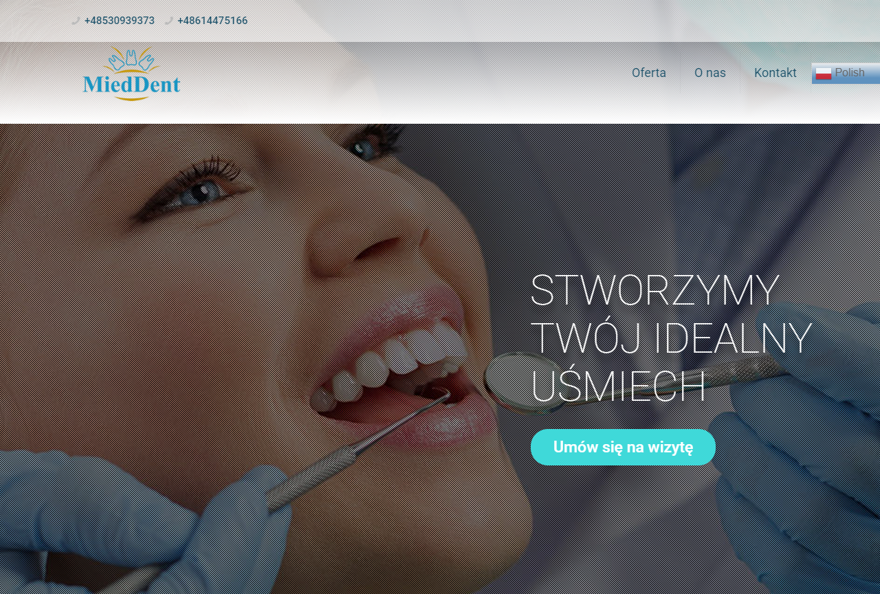MIED-DENT - przychodnia stomatologiczna cover